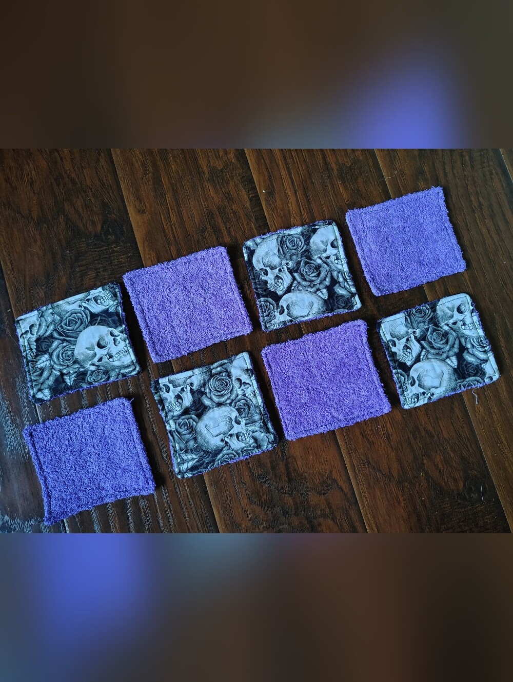 Handmade reusable cotton makeup wipes squares eco friendly gift
